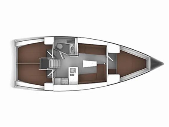 Bavaria Cruiser 37 /3cab - Immagine di layout