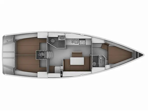 Bavaria Cruiser 40 /3cab - Immagine di layout