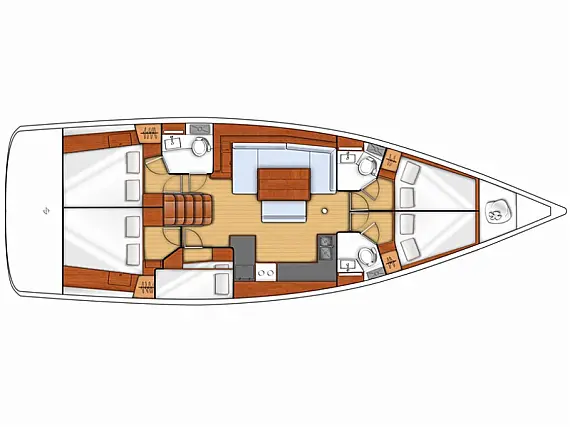 Oceanis 48 - Immagine di layout