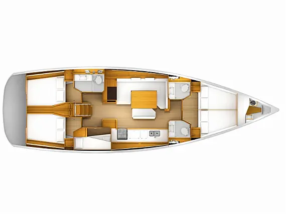 Sun Odyssey 509 - Layout image