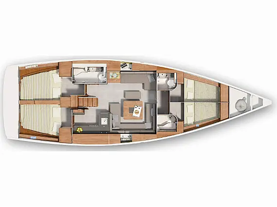 Hanse 455 - Immagine di layout