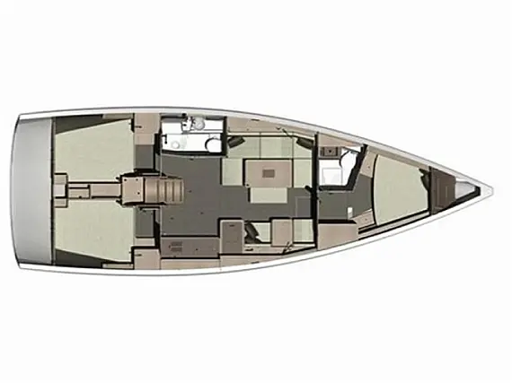 Dufour 412 Grand Large - Layout image