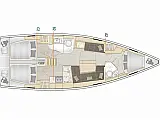 Hanse 418 - Layout image