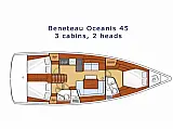 Oceanis 45/3 - Layout image