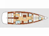 Oceanis 54 - Layout image