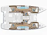 Lagoon 50  - Layout image
