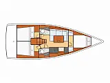 Oceanis 38 - Layout image