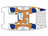 Sunsail 454L - Layout image
