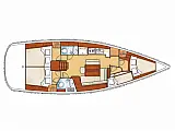 Oceanis 43 - Layout image