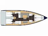 Bavaria C45  - Layout image