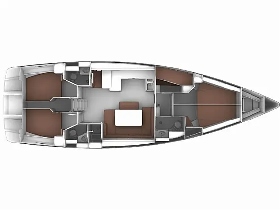 Bavaria Cruiser 51 - Immagine di layout