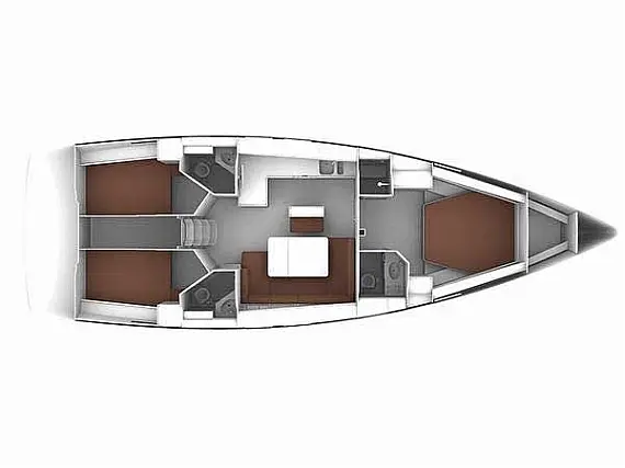 Bavaria Cruiser 46 OW. - Immagine di layout