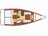 Oceanis 35.1 - Layout image