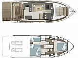 Sealine F430  - Layout image