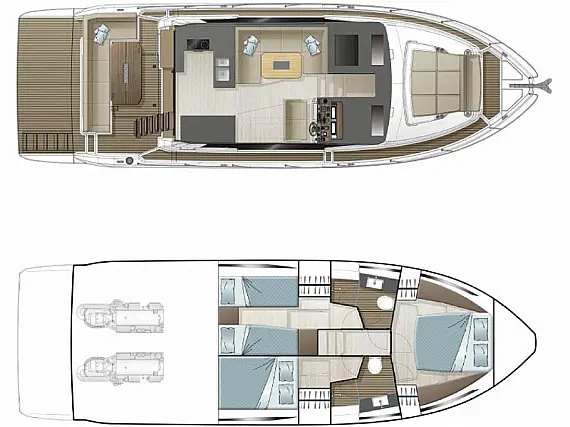 Sealine F430 - Immagine di layout