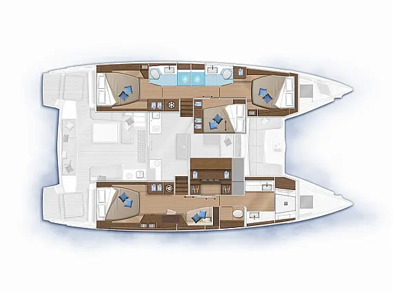 Lagoon 50- owner version - Immagine di layout