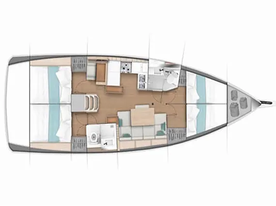 Sunsail 44 SO - Immagine di layout