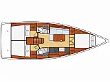 Oceanis 38.1 - Layout image