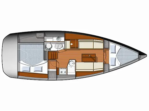 Sun Odyssey 33i - Immagine di layout