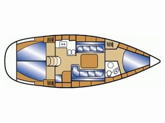 Bavaria Cruiser 37 - Immagine di layout