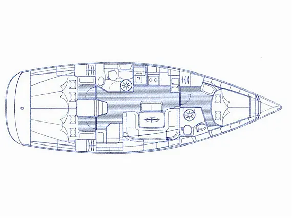Bavaria 39 Cruiser - Immagine di layout