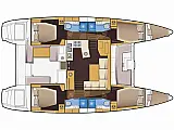 Lagoon 450 Fly -- - Layout image