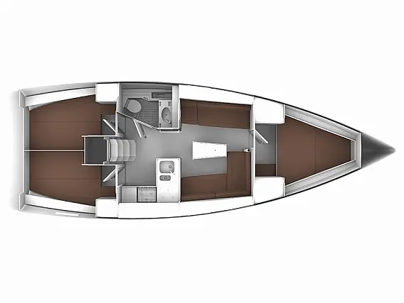 Bavaria Cruiser 37 - Immagine di layout