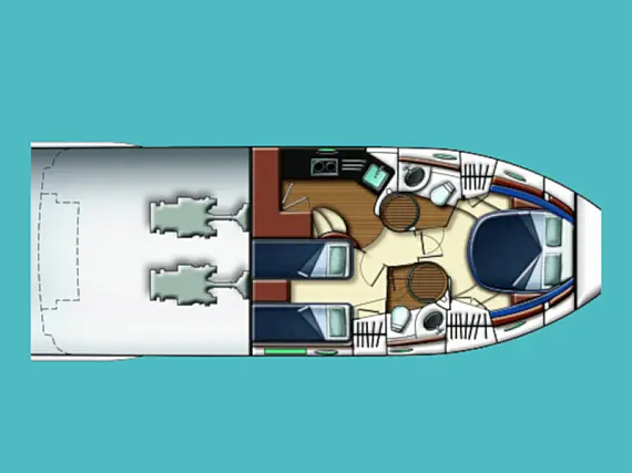 Azimut 43 Fly - Layout image