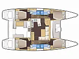 Lagoon 450  Flybridge - Layout image
