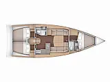 Dufour 390 GL - Layout image