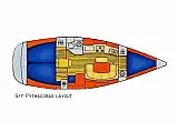 Sun Odyssey 36.2 - Layout image