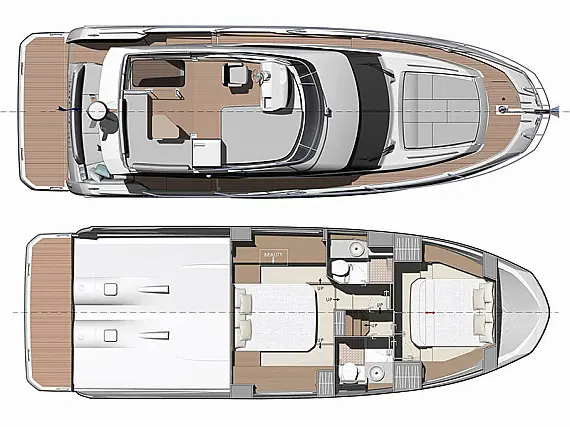 Prestige 420 Fly - Immagine di layout