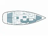 Oceanis Clipper 411 - [Layout image]