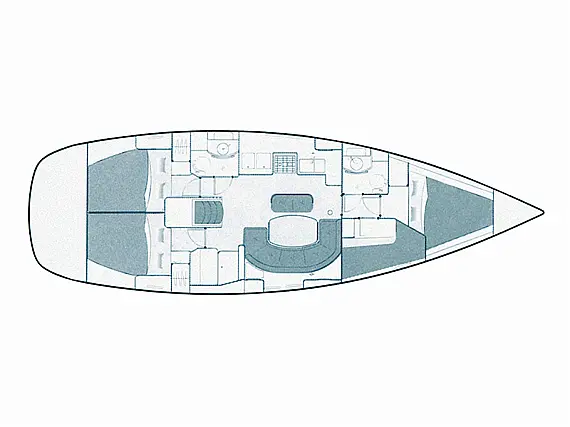 Oceanis Clipper 411 - Layout image