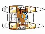 Lagoon 380 S2 - Layout image