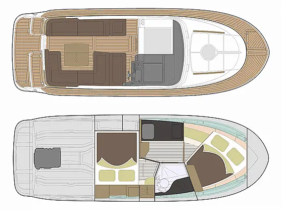 Marex 310 Sun Cruiser - Immagine di layout