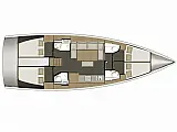 Dufour 460 Grand Large - Layout image