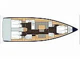 Bavaria C45 3cbs - Layout image