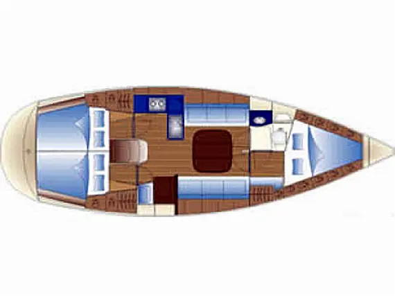 Bavaria 36 Cruiser - Layout image