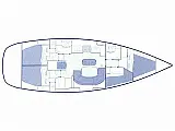 Oceanis 411 Clipper - [Layout image]