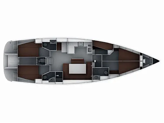 Bavaria Cruiser 50 - Immagine di layout