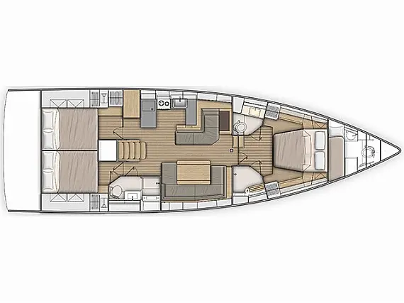 Oceanis 51.1 - Immagine di layout