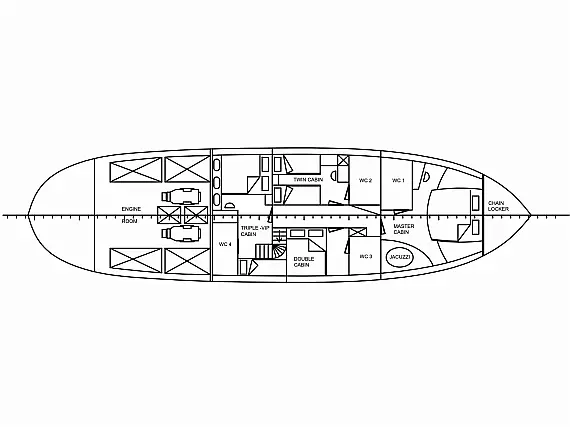 Greek Motorsailer - Layout image