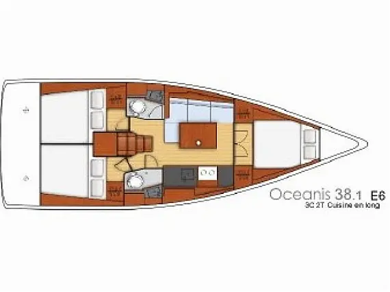 Oceanis 38.1 - Immagine di layout