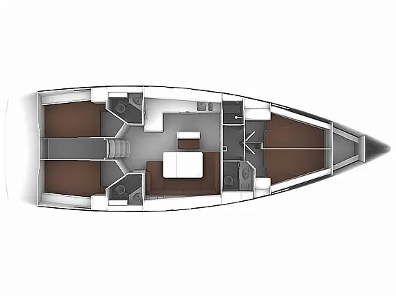 Bavaria Cruiser 46 - Immagine di layout