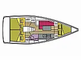 Oceanis 35.1 - Layout image