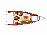 Oceanis 38.1 - Layout image
