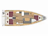 Bavaria C38 - Layout image