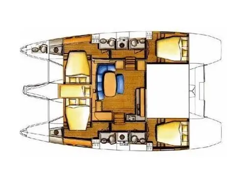 Lagoon 421 layout