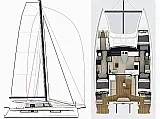 Nautitech 44 Open - Layout image